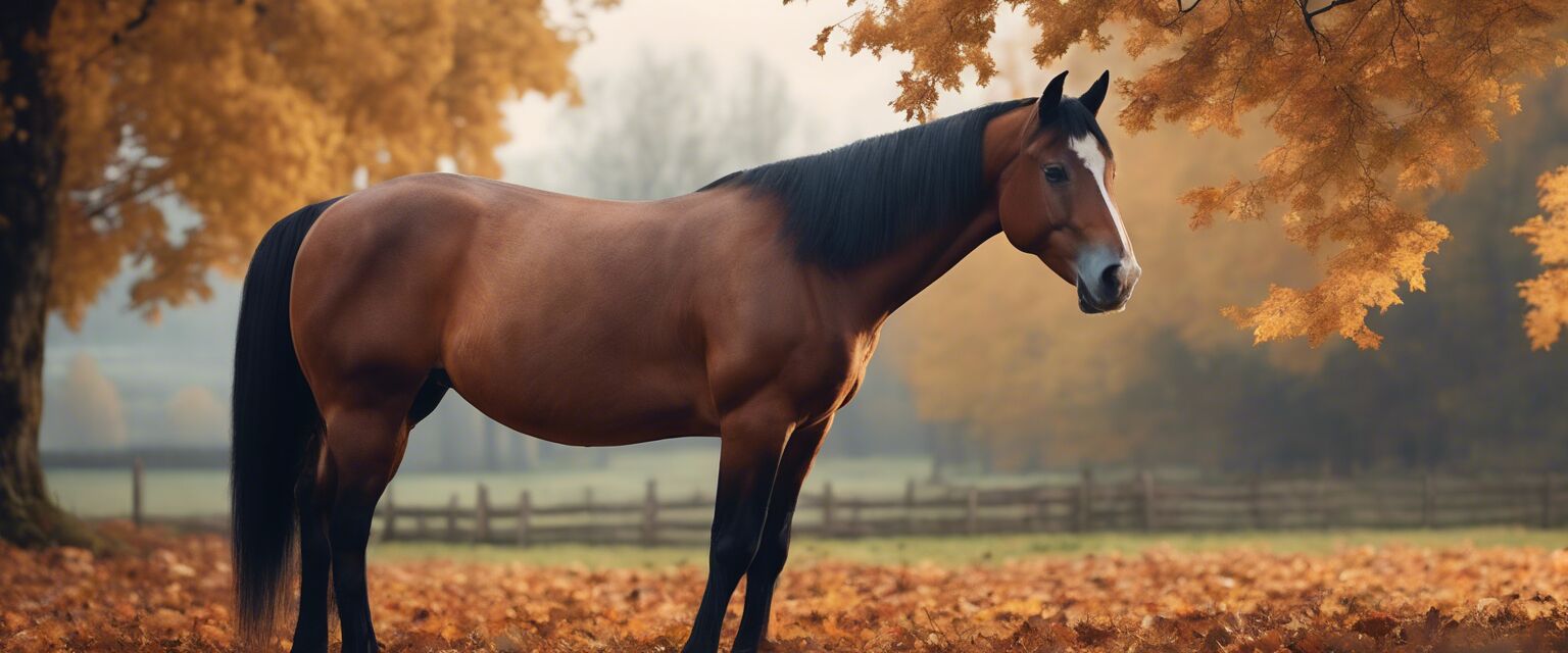 Horse in autumn