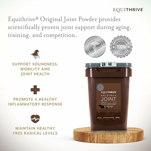 Equithrive Original Joint Powder packaging with benefits listed.