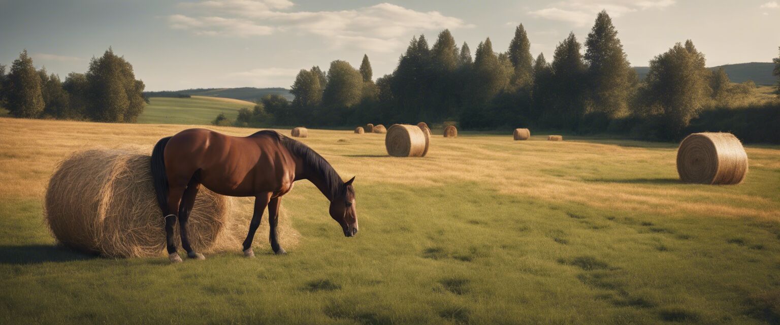 Different types of hay and forage