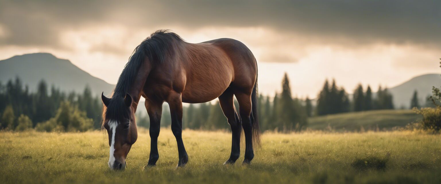 Healthy horse diet