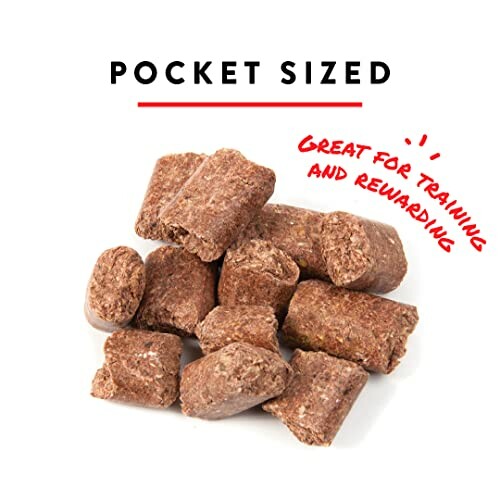 Small pocket-sized dog treats for training and rewarding.