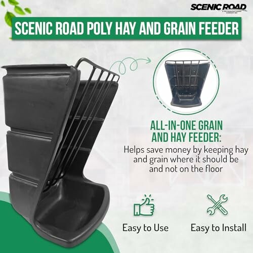 Scenic Road Poly Hay and Grain Feeder with easy-to-use and install features.